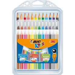Bic Marcador Colorir 12 Lápis Cor + 12 Cera