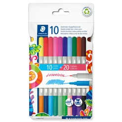 Online Staedtler Marcador Colorir Duplo Fibra 10 Unidades 20Cores