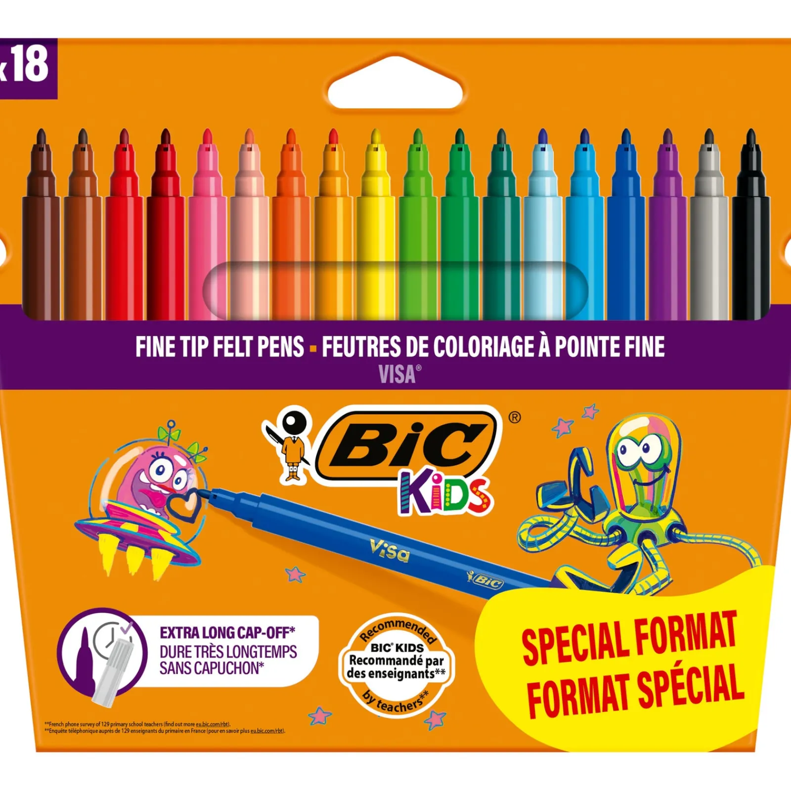 Bic Marcador Colorir Kids Visa 18 Unidades