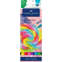 New Faber Castell Marcador Duplo Goldfaber Aqua Candy Shop 6 unidades