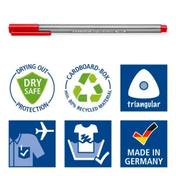 Staedtler Marcador Escrita Fineliner Triplus 25An 4+1