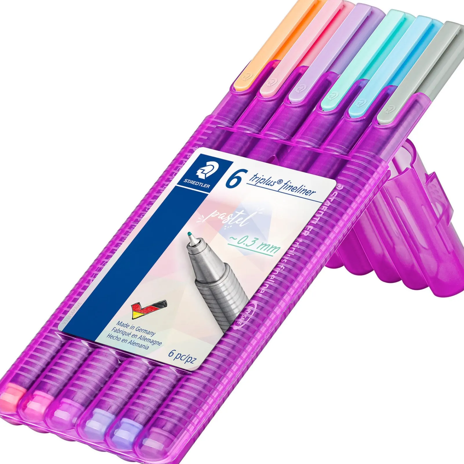 Staedtler Marcador Escrita Triplus Fineline Pastel 6 Unidades