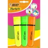Bic Marcador Fluor Flat Sortido Neon 3 Unidades