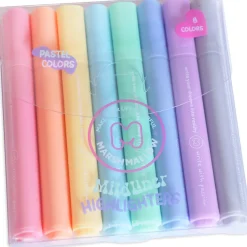 Clearance Marshmallow Marcador Fluor Pastel 8 Unidades