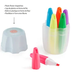 Apli Marcador Fluor Sol Azul 6 Unidades