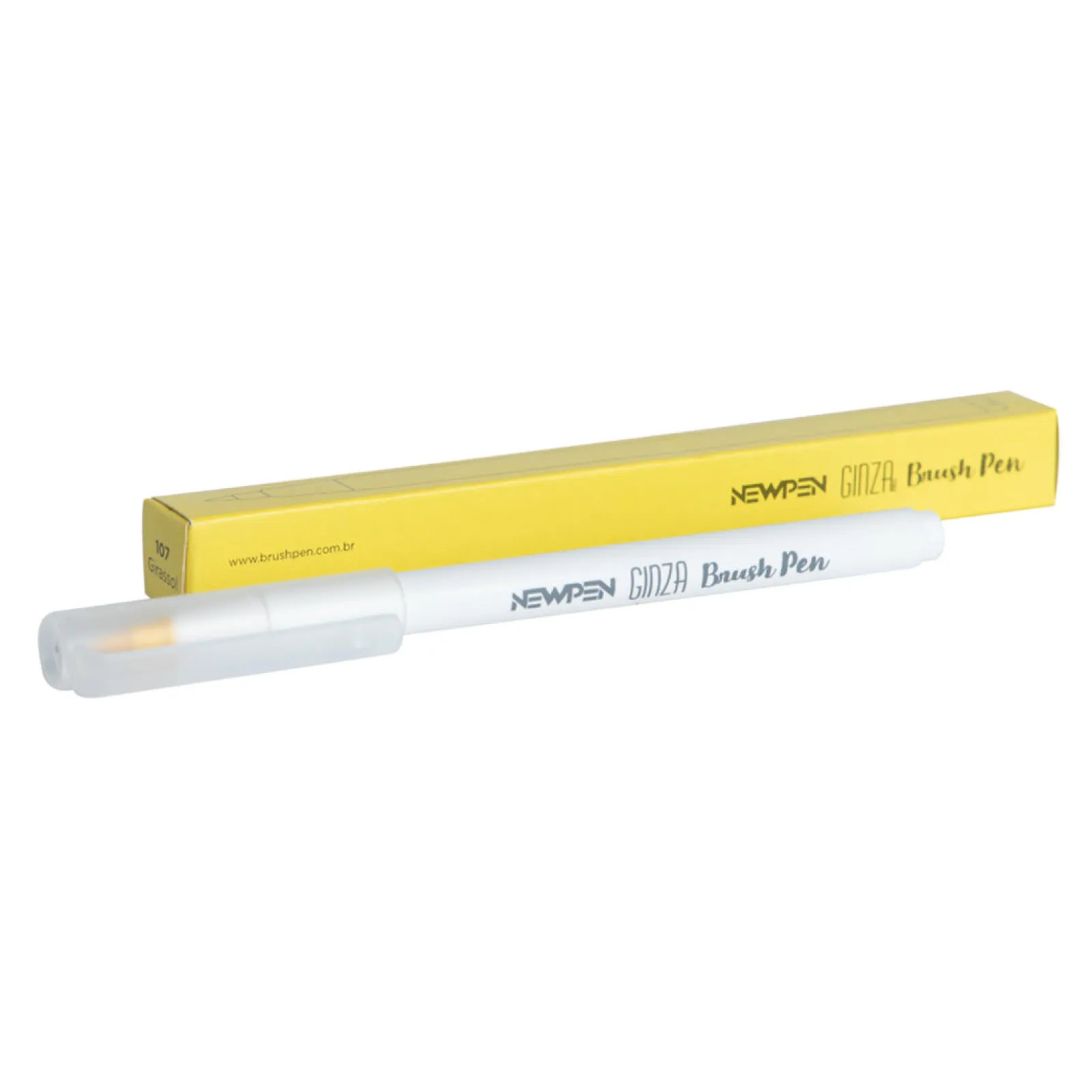 Newpen Marcador Ginza Pro Brush Pen Amarelo