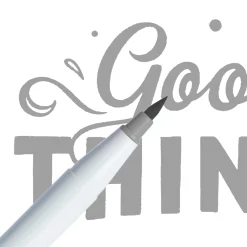 Newpen Marcador Ginza Pro Brush Pen Cinzento Médio