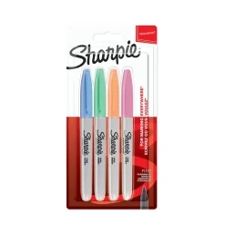 Sharpie Marcador Permanente Fine Pastel 4 unidades