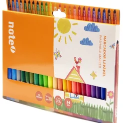Clearance Note! Marcadores Colorir Lavaveis 24 Unidades