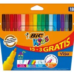 Clearance Bic Marcadores de Colorir Kids Visa 18 unidades