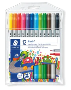 Clearance Staedtler Marcadores de Colorir com Ponta de 2 Cores 12 unidades Noris