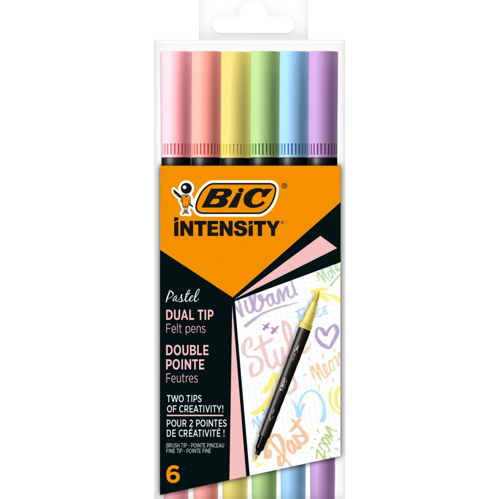 Bic Marcadores de Colorir Dual Intensity Pastel 6 unidades