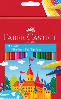 New Faber Castell Marcadores de Colorir Finos 12 unidades