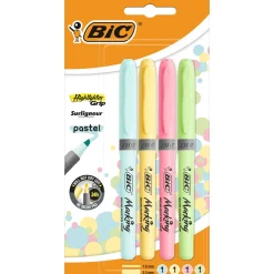 Bic Marcadores Grip Pastel 4 unidades