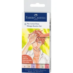Discount Faber Castell Marcadores Pitt Artist Manga Kaoiro 6 unidades
