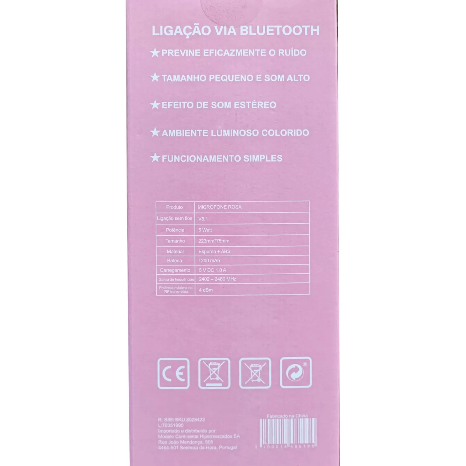 Onetop Microfone Rosa