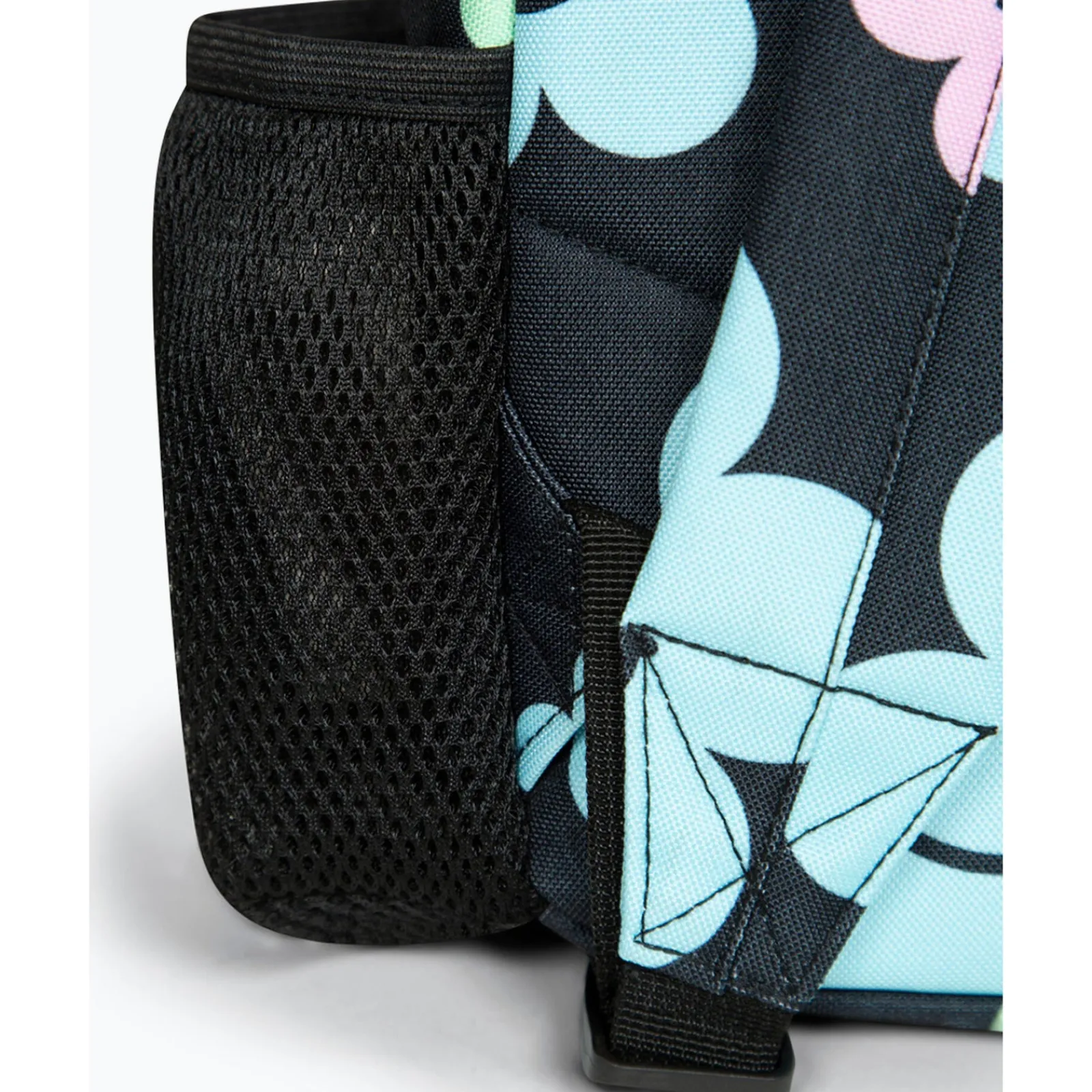 Hype Mochila Badge Black Happy Flowers