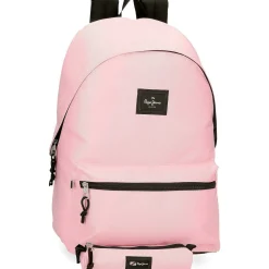 Discount Pepe Jeans Mochila com Estojo Aris Colorful Rosa
