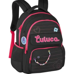 Luluca Mochila Logo Preto