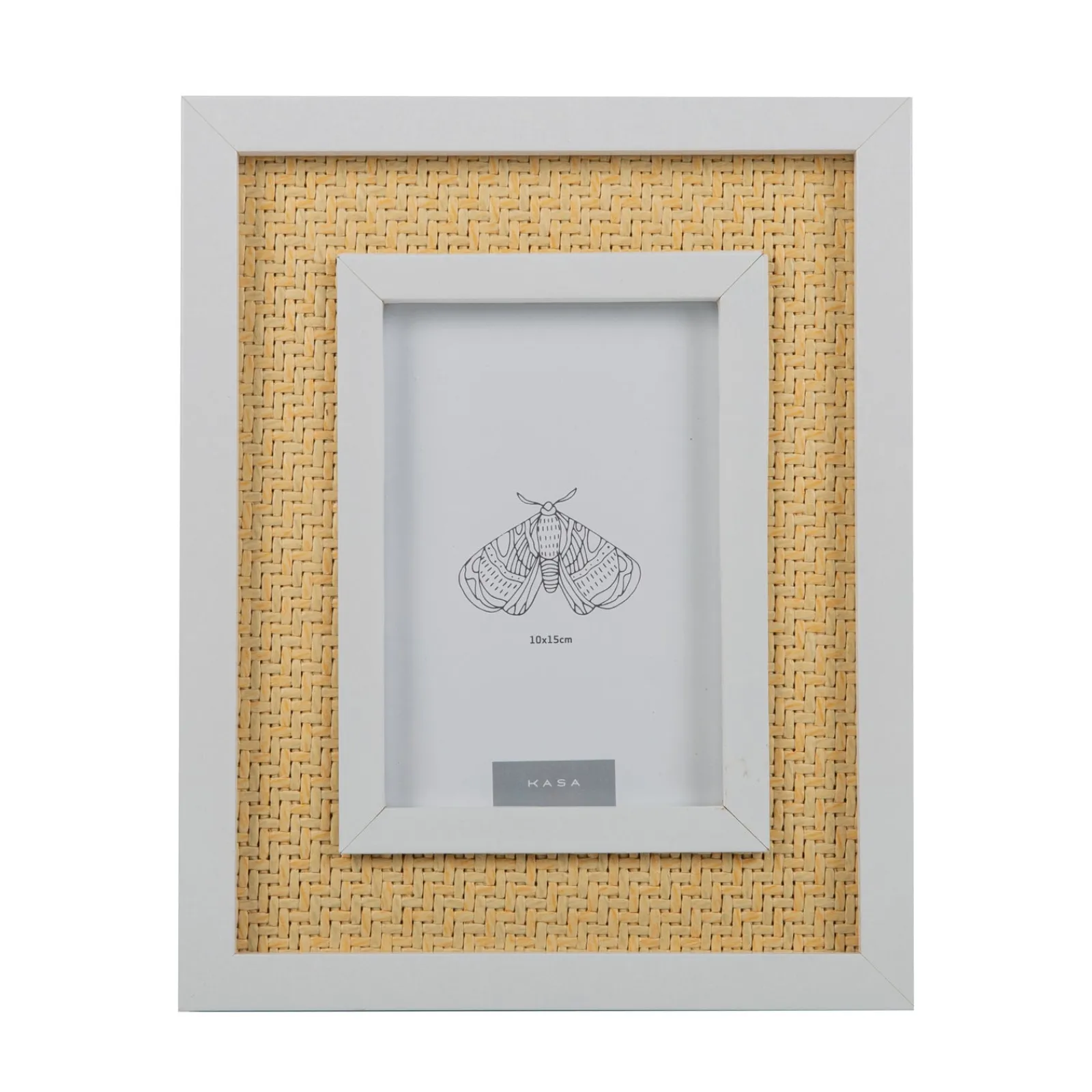 Kasa Moldura 10 x 15cm com Rebordo Branco