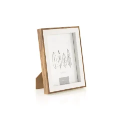 Outlet Kasa Moldura Branca com Contorno Castanho 13 x 18cm