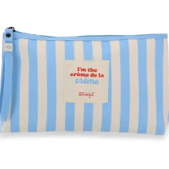 Mr Wonderfull Nécessaire Riscas Azul Bege - I'M Crème
