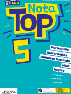 Areal Nota Top 5 - 5.º Ano - Matemática, Português, Ciências Naturais, História e Geografia de Portugal e Inglês