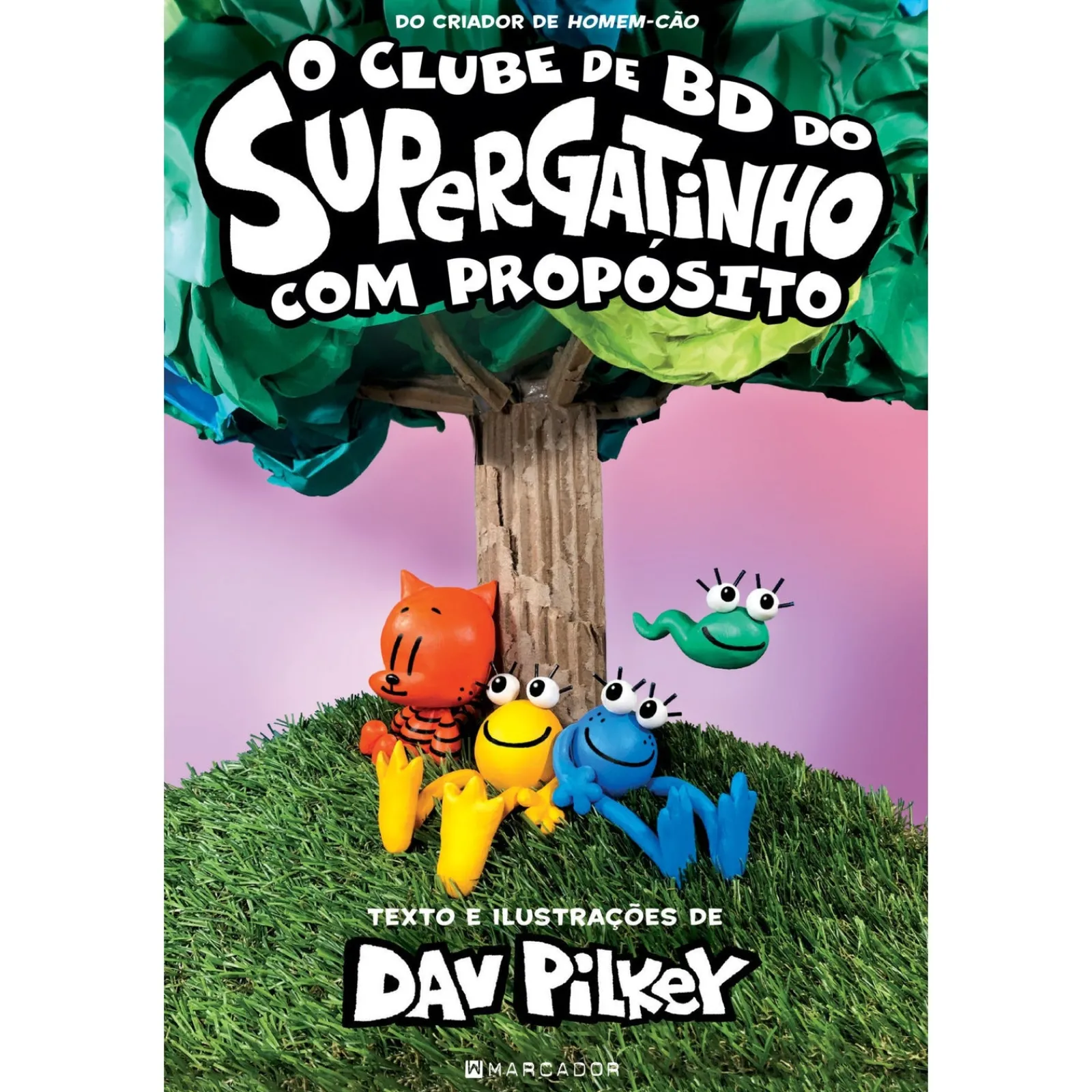 Marcador O Clube de Bd do Supergatinho - com Propósito de Dav Pilkey