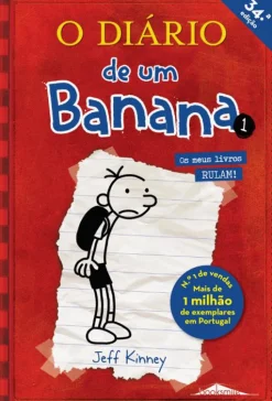 New Booksmile O Diário de um Banana 1 de Jeff Kinney Um Romance com Cartoons (34ª Edição)