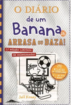 Booksmile O Diário de um Banana 16 de Jeff Kinney Arrasa ou Baza!