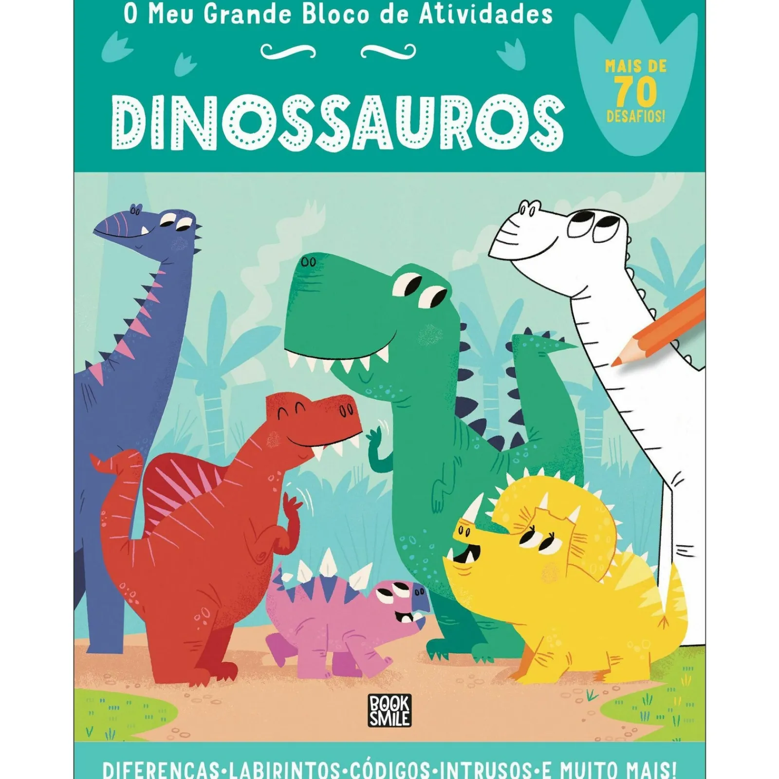 Sale Booksmile O Meu Grande Bloco de Atividades - Dinossauros de Toni Stemp
