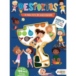 Zoko O Meu Livro de Autocolantes - Desportos: Livro de Atividades com Oferta de Autocolantes de Zero a Oito