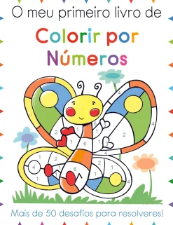 New Booksmile O Meu Primeiro Livro de Colorir por Números de Moira Butterfield