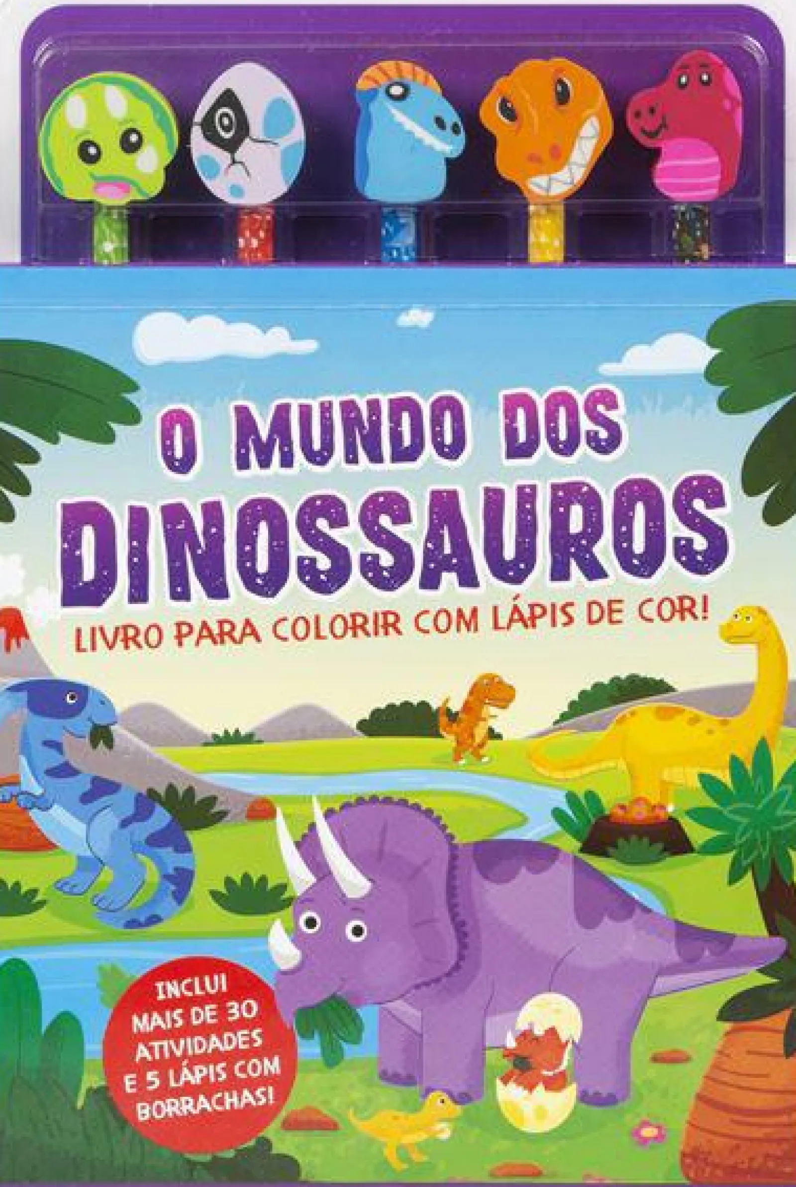 Clearance Porto Editora O Mundo dos Dinossauros - Livro para Colorir com Lápis de Cor!