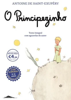 Booksmile O Principezinho de Antoine de Saint-Exupéry - Texto Integral com Aguarelas do Autor