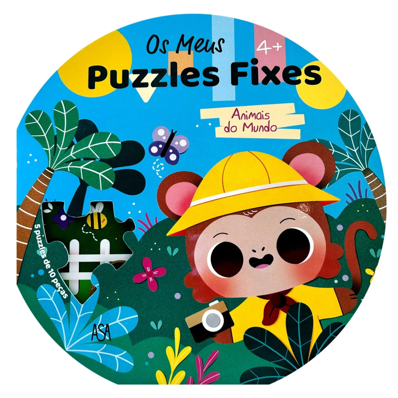 Asa Os Meus Puzzles Fixes - Animais do Mundo de Hemma