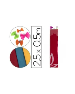 New Liderpapel Papel Crepe 50* Vermelho