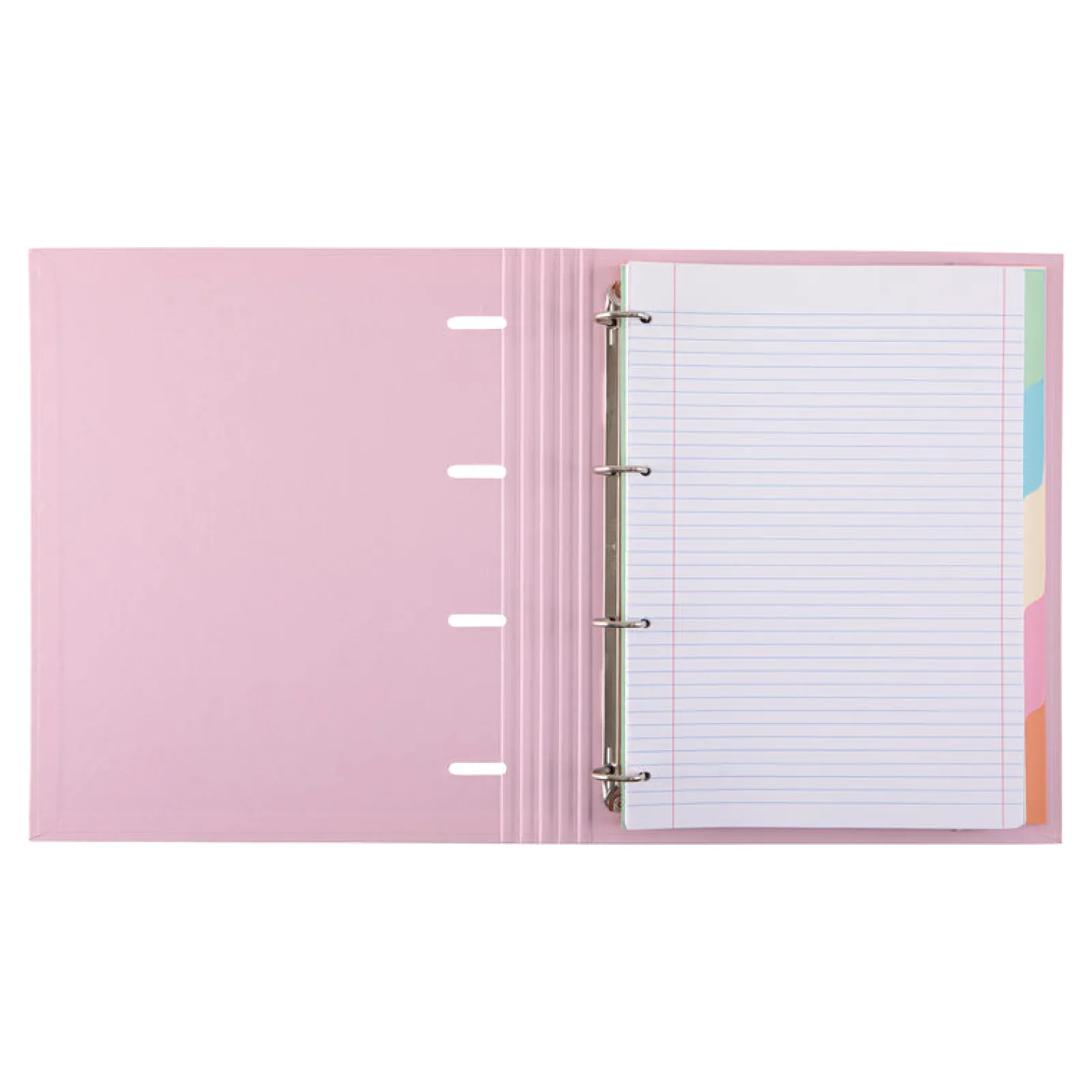 Discount Note! Pasta A4 Lombada Estreita com Elástico 100 Folhas e 5 Separadores Pastel (artigo sortido)