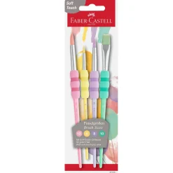 Faber Castell Pincéis Soft Touch Pastel 5 unidades
