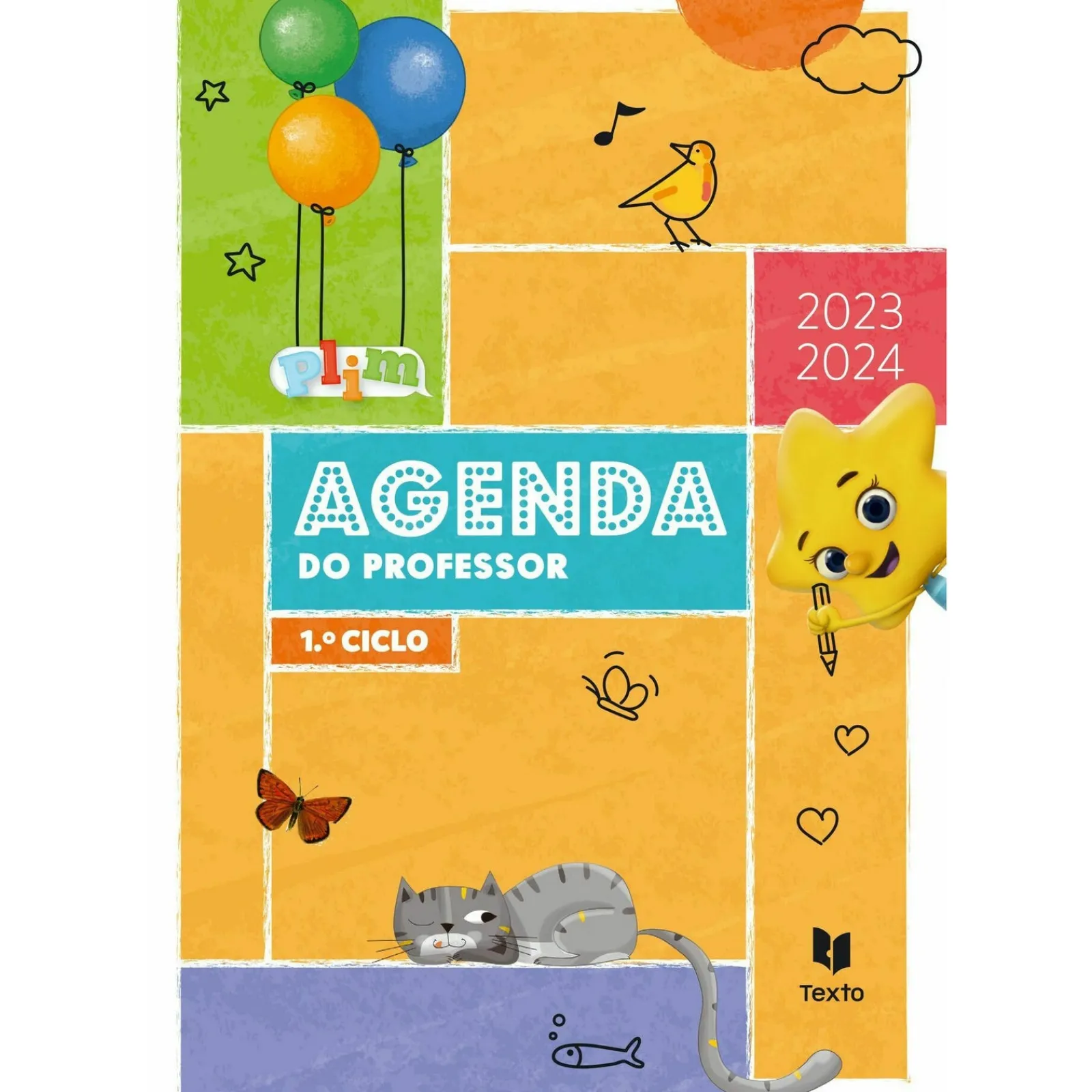 Texto Editora Plim! Agenda do Professor 1º Ciclo 2023/2024 de Vários Autores