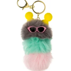 Sem Marca Porta Chaves Peluche Lagarta