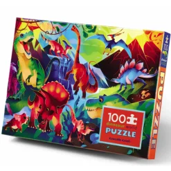 Crocodile Creek Puzzle 100 Pcs Holographic/Dinosaurs