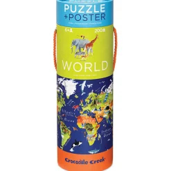 Crocodile Creek Puzzle 200 Peças - Poster Mundo Animal