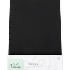 Talia Recarga Para Caderno Smart A4 20 Folhas Preta