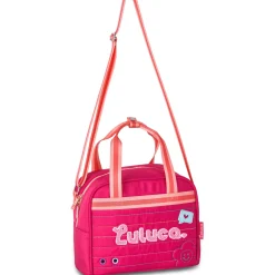 Luluca Saco Lanche Logo Rosa