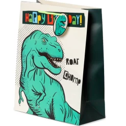 Hot Puckator Saco Presente Grande - Dinossauro