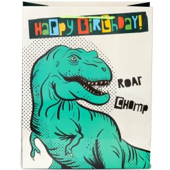 Hot Puckator Saco Presente Grande - Dinossauro