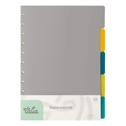 Best Talia Separadores A4 para Caderno Smart com 5 Divisórias