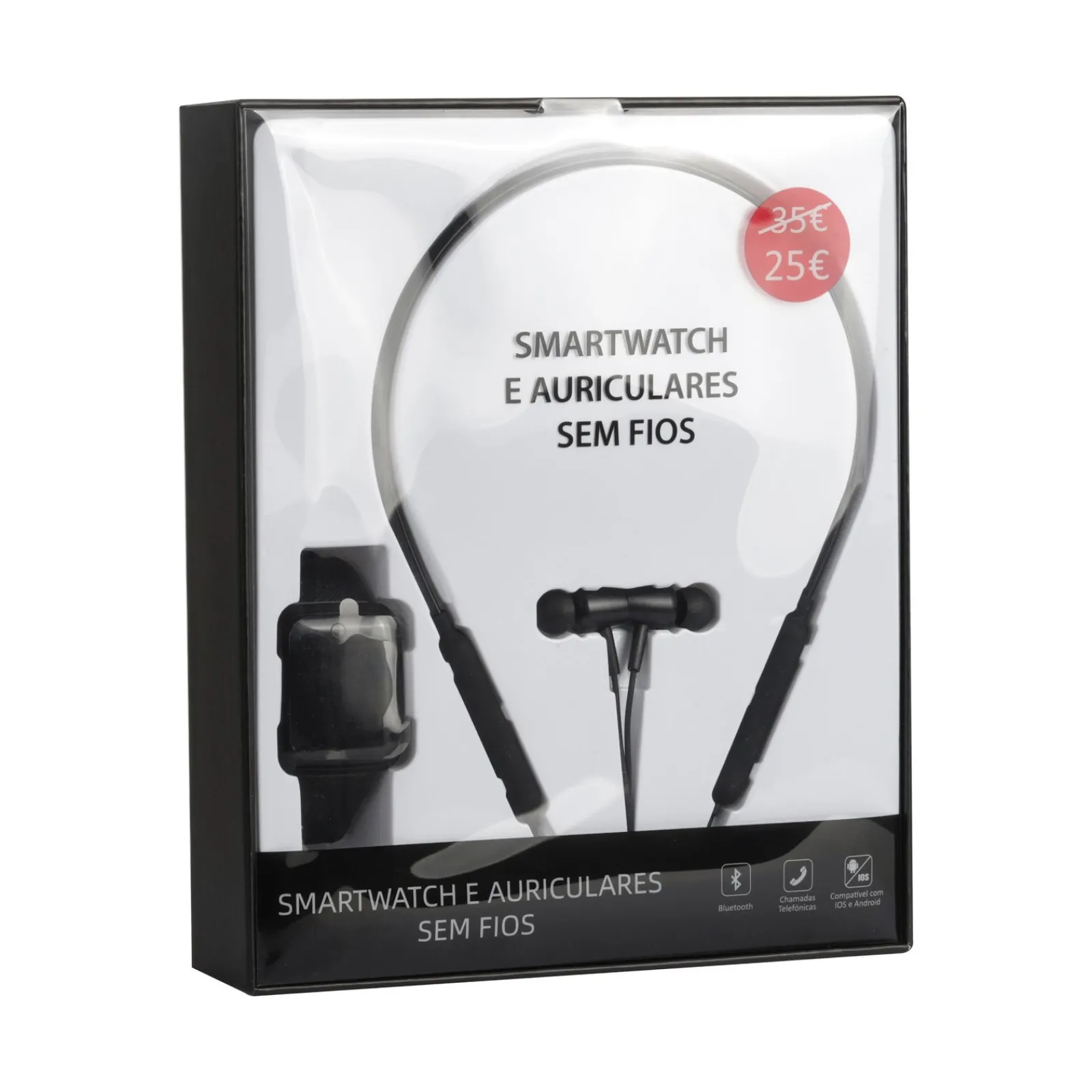 Wesdar Smartwatch e Auriculares Bluetooth