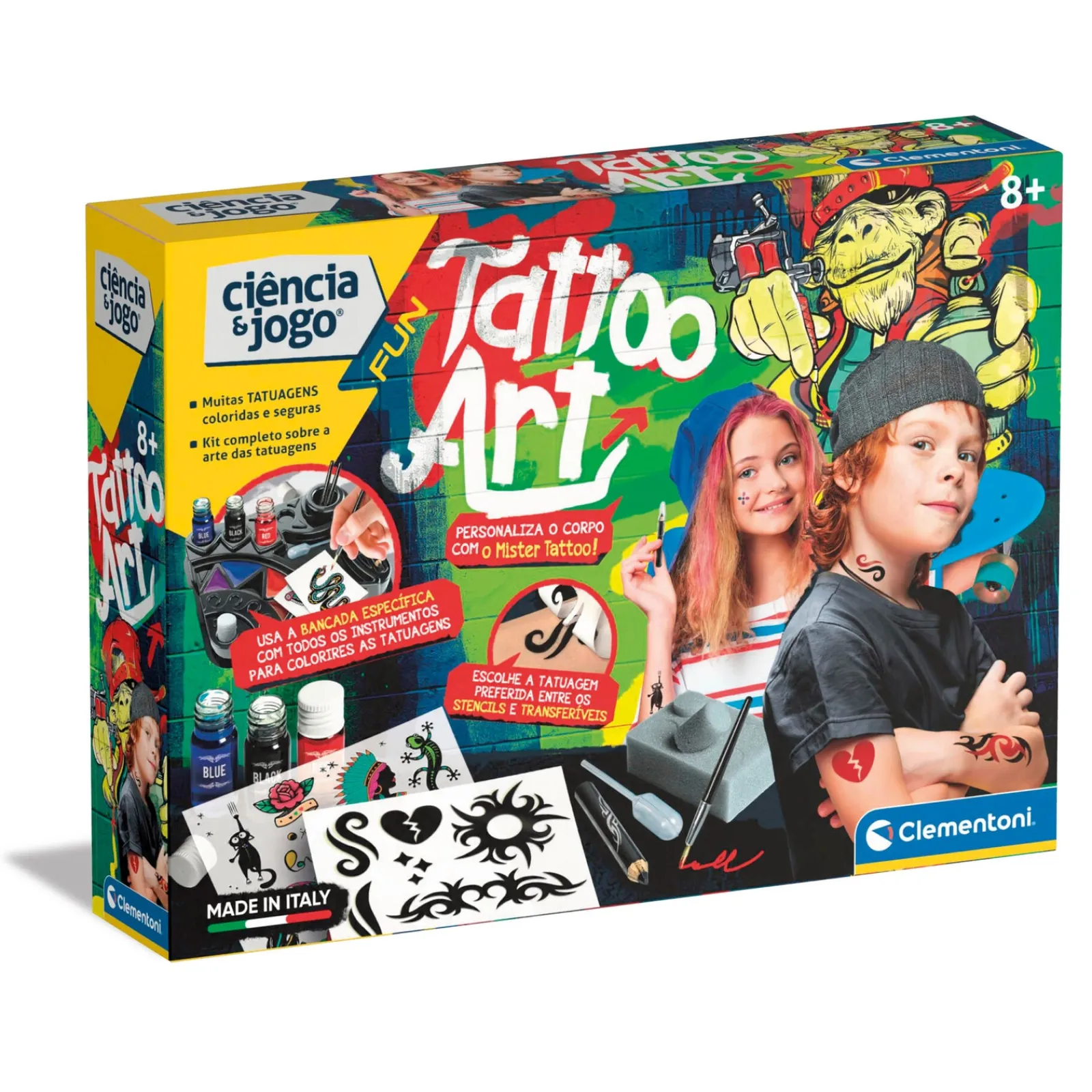 Online Ciência & Jogo Tattoo Art Clementoni